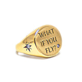 "what if you fly?" 14K Gold Ring - Danielle Gerber Freedom Jewelry