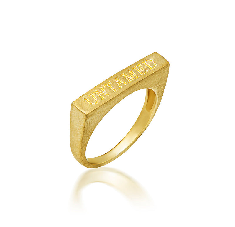 UNTAMED ring - matt gold - Danielle Gerber Freedom Jewelry