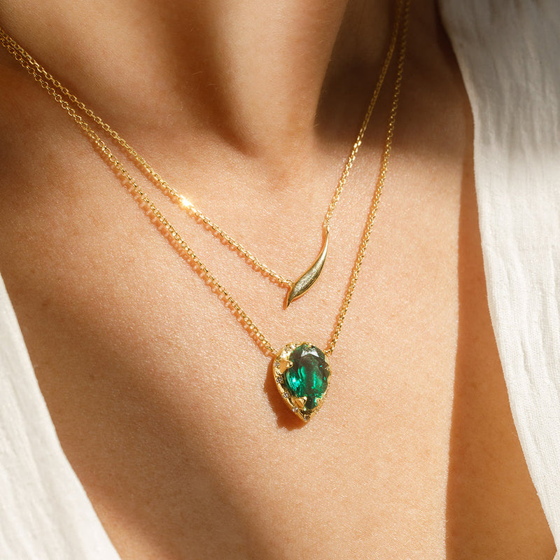 Mystic Eden Necklace - Emerald - Danielle Gerber Freedom Jewelry