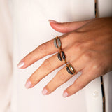 Tails Ring - black - Danielle Gerber Freedom Jewelry