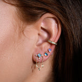 Aditi Earring & London Topaz  - one of a kind - Danielle Gerber Freedom Jewelry
