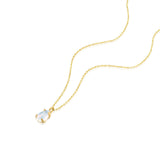 Mini Moondrop Necklace - Moonstone - Danielle Gerber Freedom Jewelry